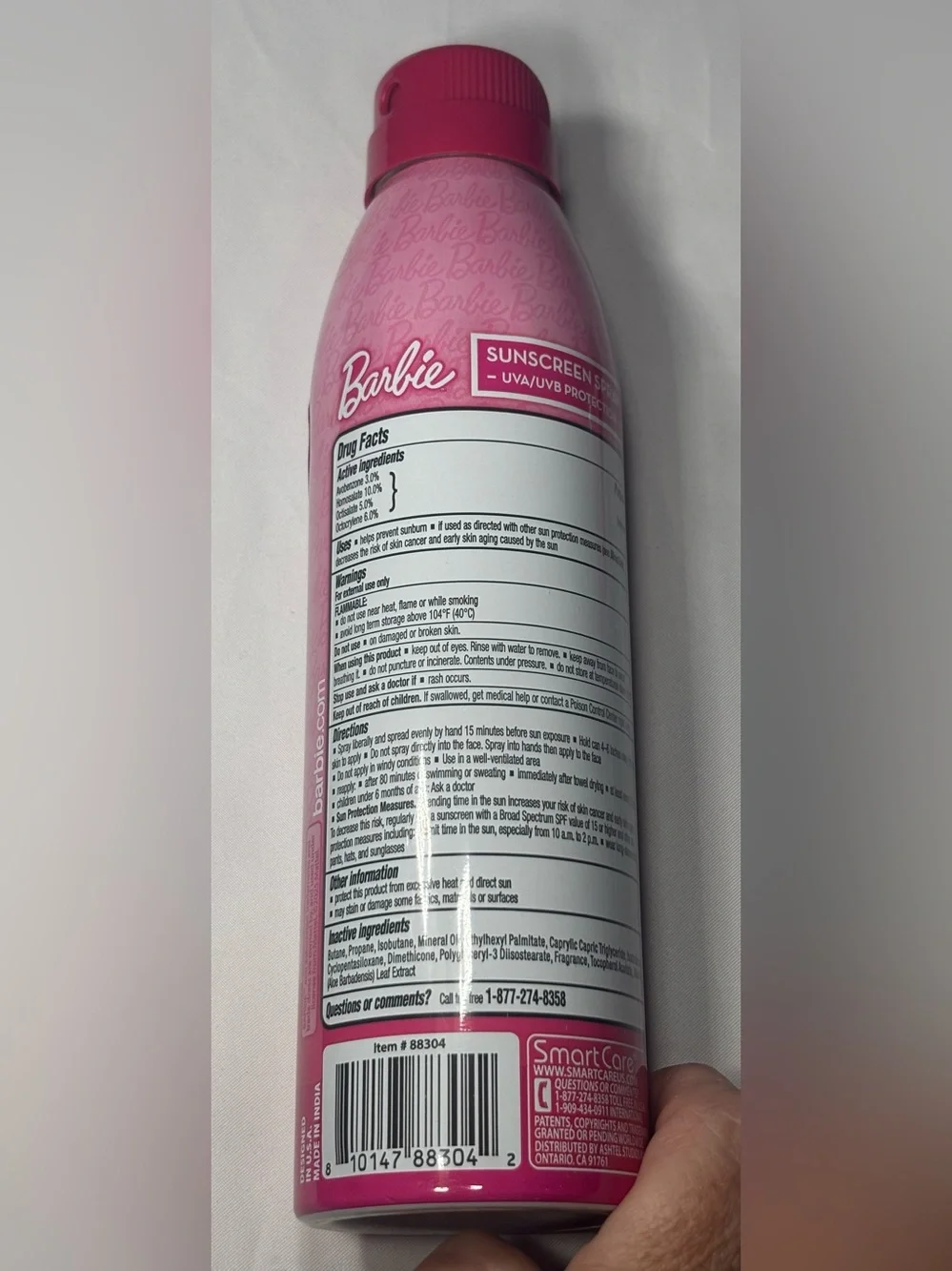 4 New Barbie Pink and Teal Kids Bath & Sunscreen Gift Set
